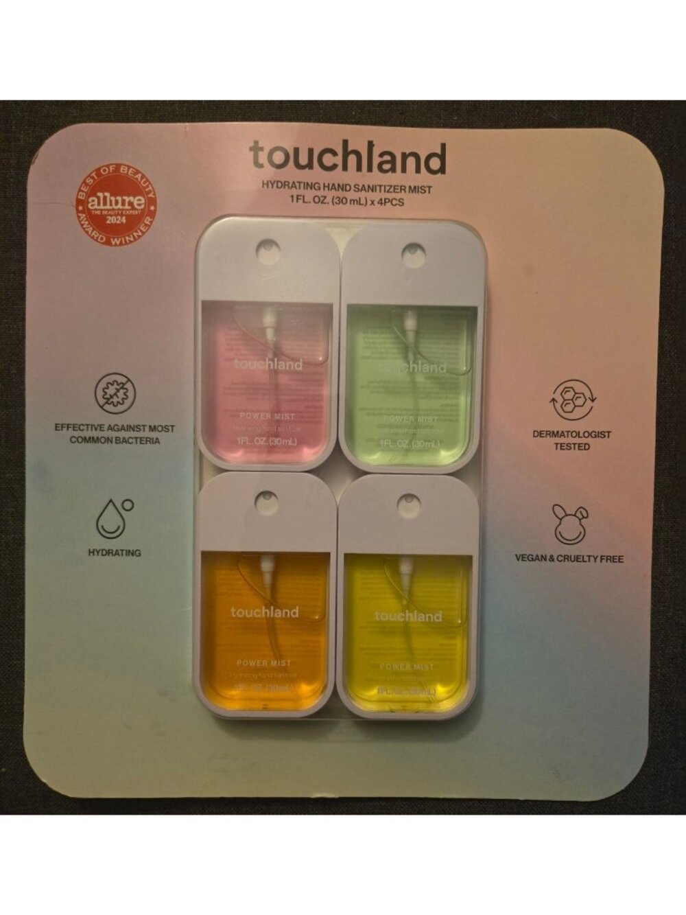 Touchland 4 Pack 1oz Hand Sanitizers